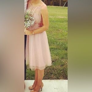 Alfredo Angelo blush bridesmaid dress